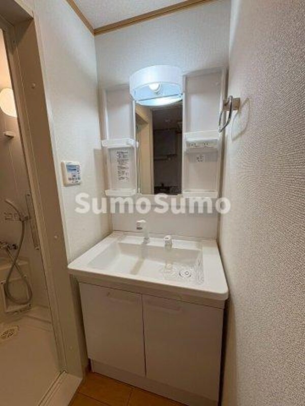 洗面・脱衣所(忙しい朝には欠かせない洗面所です)