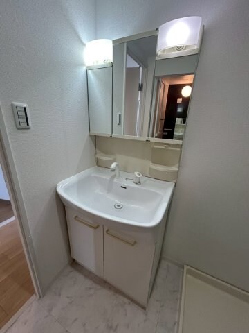 物件内観写真29　(朝の支度にも助かる、独立の洗髪洗面化粧台)