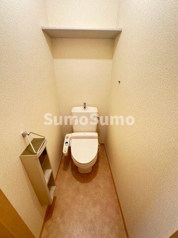 物件内観写真8　(落ち着いた色調のトイレです)