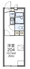 レオパレスベル芦屋の間取図