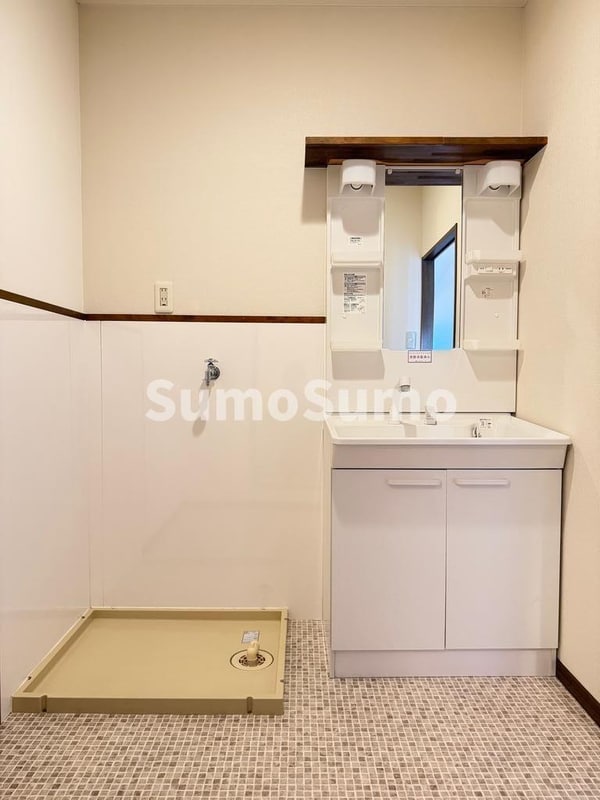 洗面・脱衣所(スペースが確保できる洗面所です)