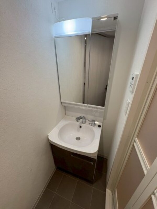 洗面・脱衣所(忙しい朝には欠かせない洗面所です)