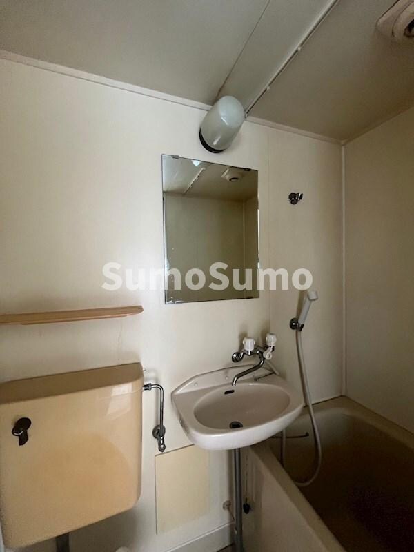 物件内観写真10　(独立洗面台、小物を置くことができて便利です)