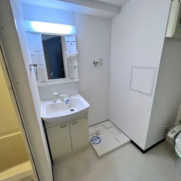 洗面・脱衣所(ゆったりとスペースのある洗面所)