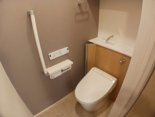 物件内観写真8　(落ち着いた色調のトイレです)