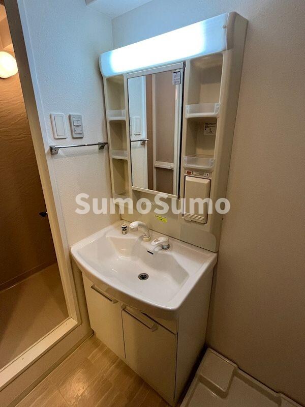 洗面・脱衣所(忙しい朝には欠かせない洗面所です)