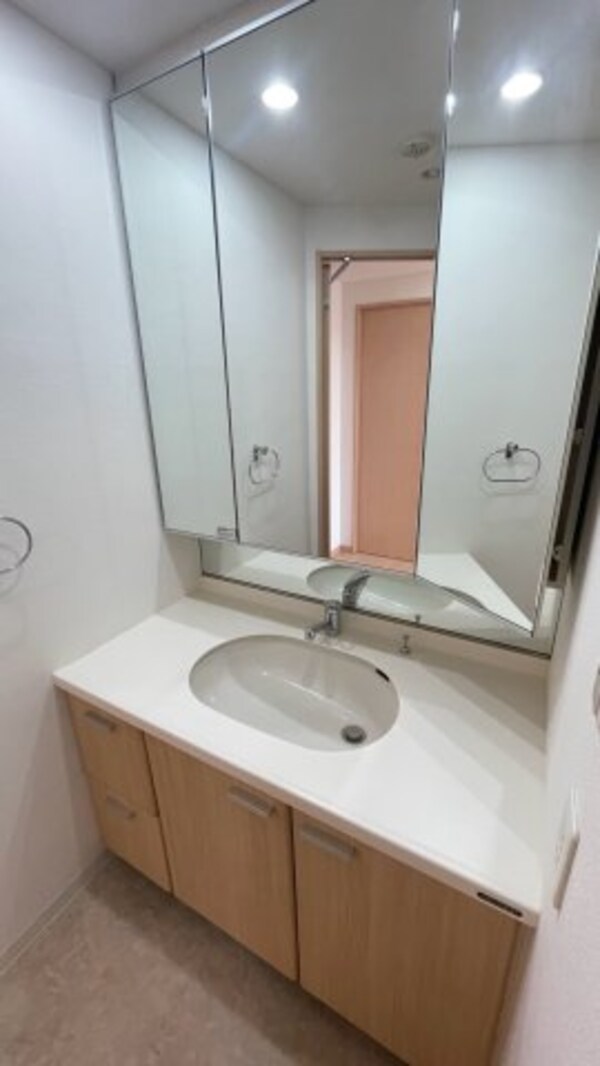 独立洗面台(同タイプ別部屋の写真です。)