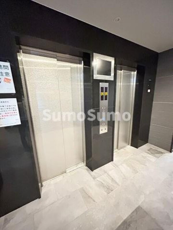 建物設備(忙しい朝に嬉しいエレベーター2基。)
