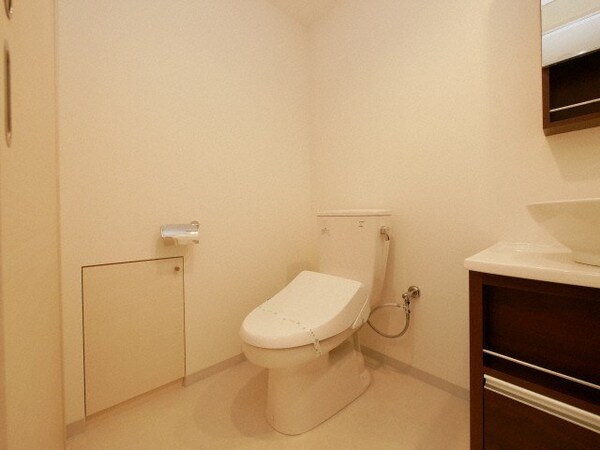 トイレ(落ち着いた色調のトイレです)