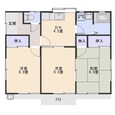 関住宅の間取図