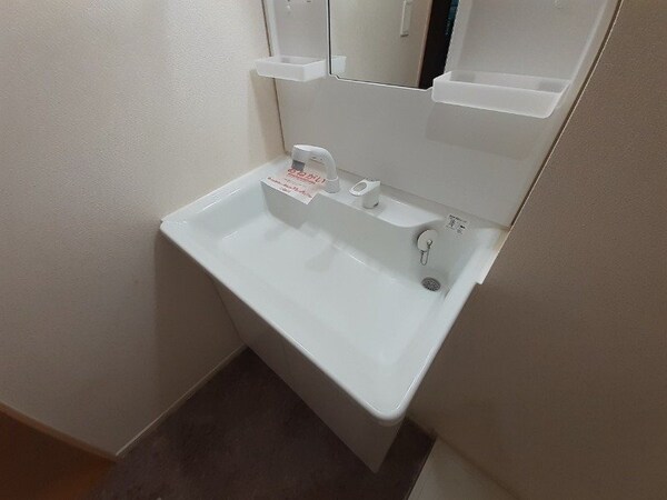 洗面所(同型反転写真です。)