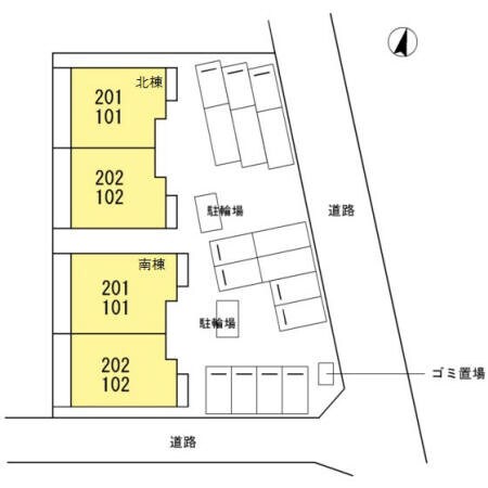 物件外観写真3　(駐車場配置図)