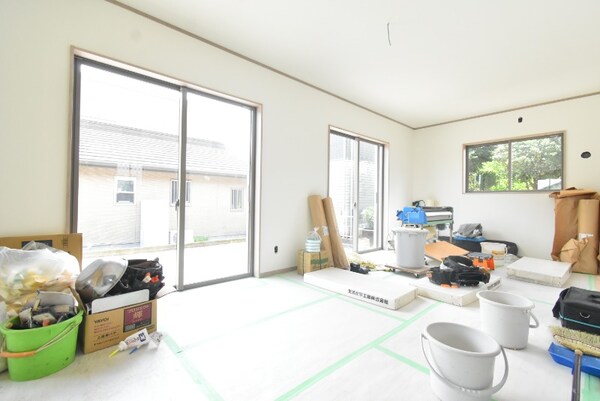 居室・リビング(建築中)