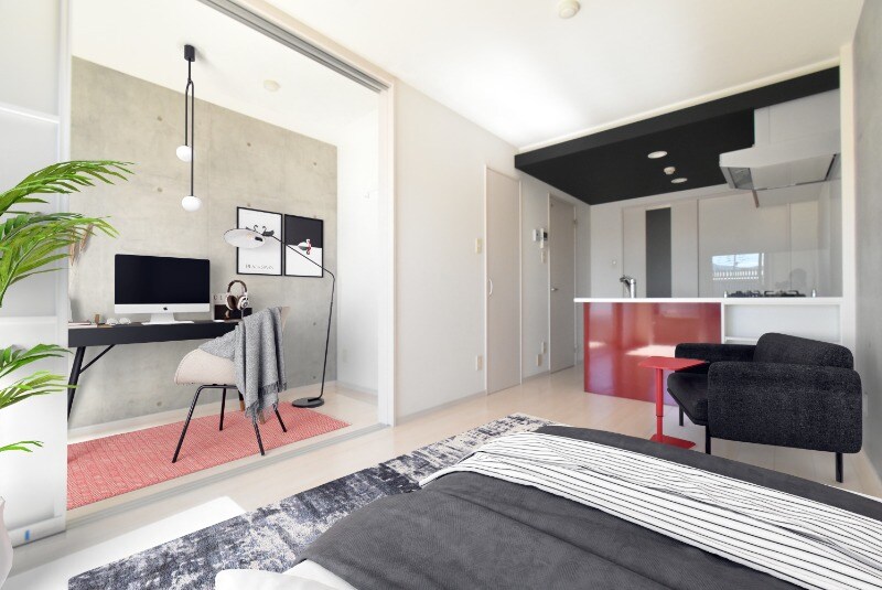 物件内観写真7　(家具家電はＣＧ加工です。物件に付帯するものではありません)