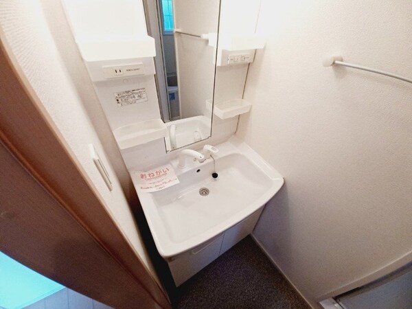 洗面所(同型反転写真です。)