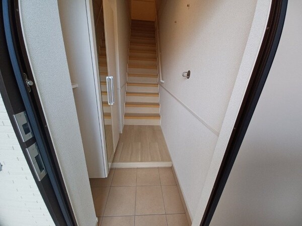 玄関(同型、反転タイプの部屋写真です)