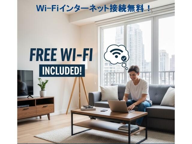 物件外観写真7　(Wi-Fiインターネット完備接続無料)