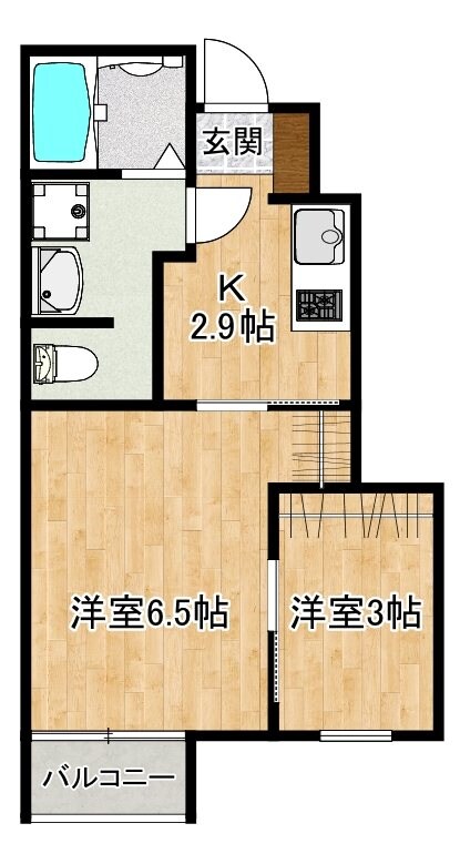 CASA上津の間取り図