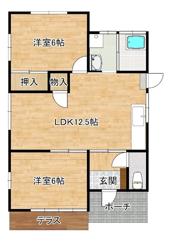 山田借家の間取り図