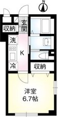 都営新宿線 森下駅 5階建 築9年の間取図