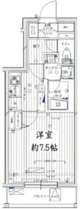 半蔵門線 住吉駅 8階建 築12年の間取図