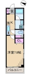 山手線 駒込駅 8階建 築6年の間取図