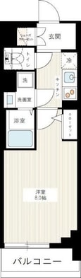日比谷線 三ノ輪駅 13階建 築6年の間取図