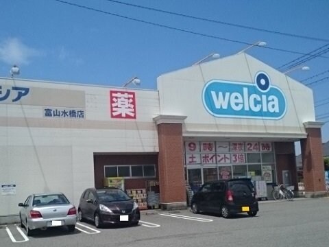物件外観写真3　(ウエルシア富山水橋店まで600m)