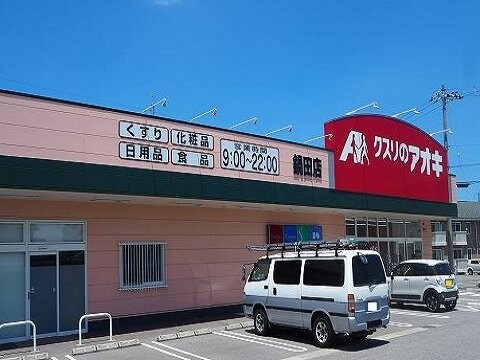 物件外観写真4　(クスリのアオキ鍋田店まで900m)