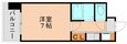 鹿児島本線 博多駅 9階建 築26年の間取図