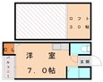 鹿児島本線 赤間駅 2階建 築35年の間取図