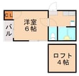 鹿児島本線 竹下駅 2階建 築23年の間取図