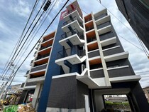 筑豊電気鉄道 三ヶ森駅 6階建 新築の外観写真