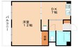 日豊本線 南小倉駅 4階建 築53年の間取図