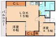 鹿児島本線 黒崎駅 4階建 築41年の間取図