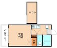 北九州モノレール小倉線 競馬場前駅 2階建 築33年の間取図