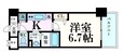 名古屋市営地下鉄東山線 今池駅 15階建 築9年の間取図