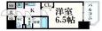 プレサンスOSAKA DOMECITYビーツの間取図