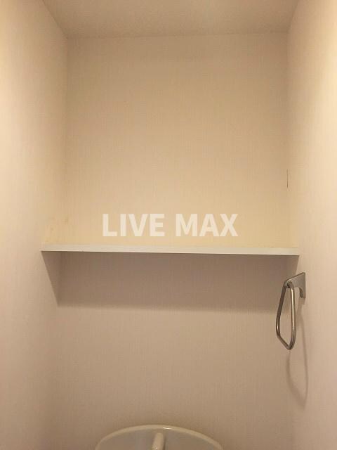 物件内観写真20　(トイレ上部に棚あり)