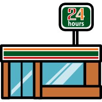 物件外観写真3　(サンクス 南24条店（332m）)