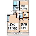 コトー鹿子木の間取図