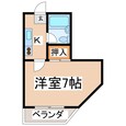 古閑ハイツの間取図