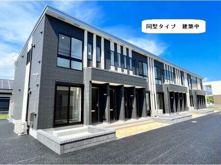 日立市石名坂町アパート新築工事外観写真
