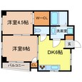 カーザ濱村の間取図