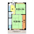 ビレッジハウス木戸　6号棟の間取図