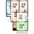 コーポエンゼルC・D（南区江越）の間取図