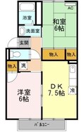 カーディナル辰巳　A棟の間取図