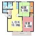 アイリスC(三ツ屋)の間取図