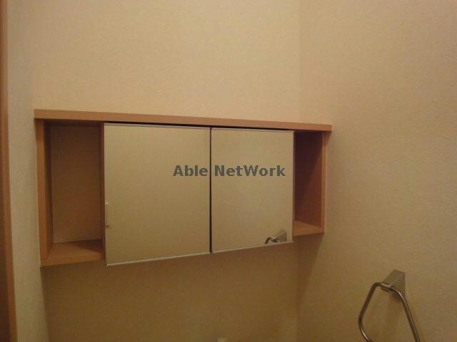 物件内観写真29　(トイレ鏡付収納)