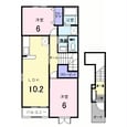 サニーガーデンＢの間取図